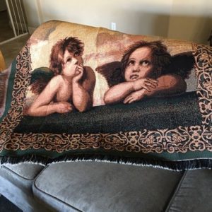 Beautiful Raphael Cherub Tapestry Throw